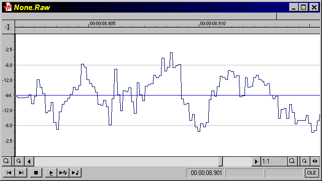 Audio sampled at 8kHz